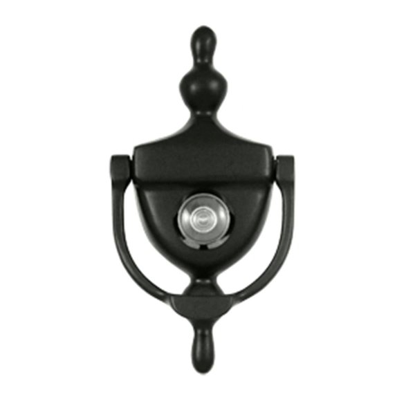 Patioplus Door Knocker-Viewer, Black - Solid PA2667085